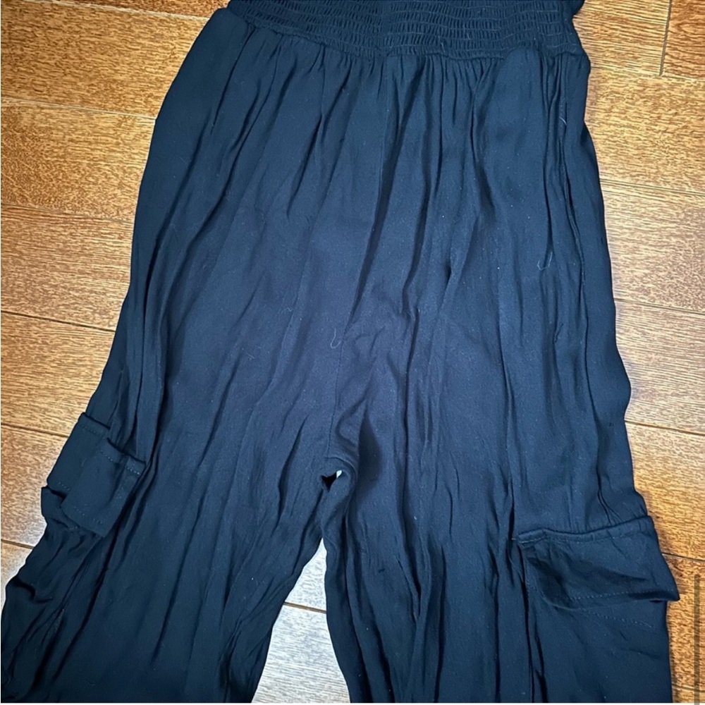 Strapless cargo jumpsuit - Picture 6 of 7